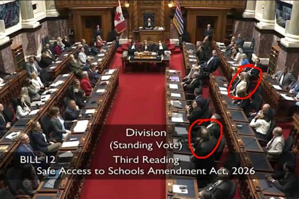 B.C. Legislators Face Backlash Over Safe Access to Schools Vote
