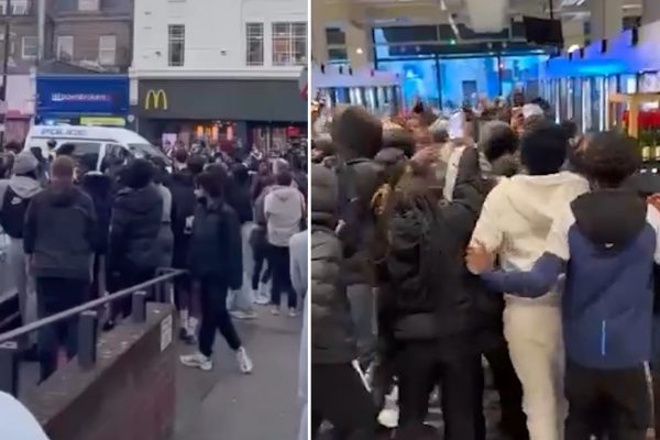 Clapham High Street Plunged Into Chaos as Teen Mobs Force Business Lockdowns