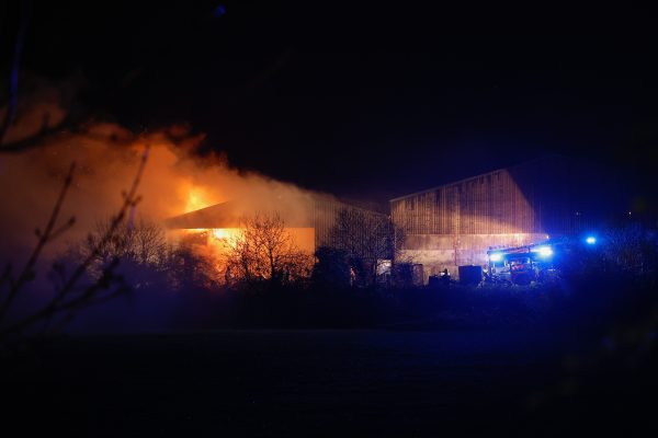 Over 40 Firefighters Battle Overnight Blaze at Co Down Farm
