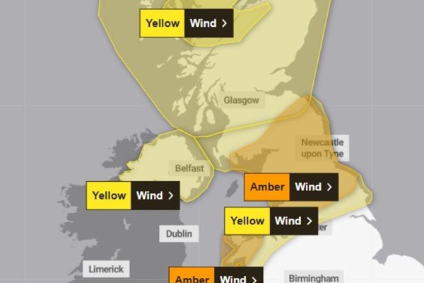 Storm Dave Brings ‘Danger to Life’ Warnings Across UK and Ireland